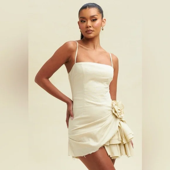 knee length dresses for ladies Sparkle Chain Insert Jersey Dress from Luxxel exclusive at Urbanheer main image 0